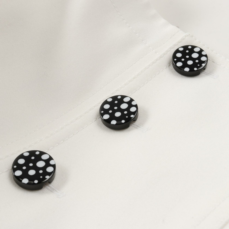 路易威登 LV YK 技術斜紋布中長裙 白色 二手 女款 36碼-9