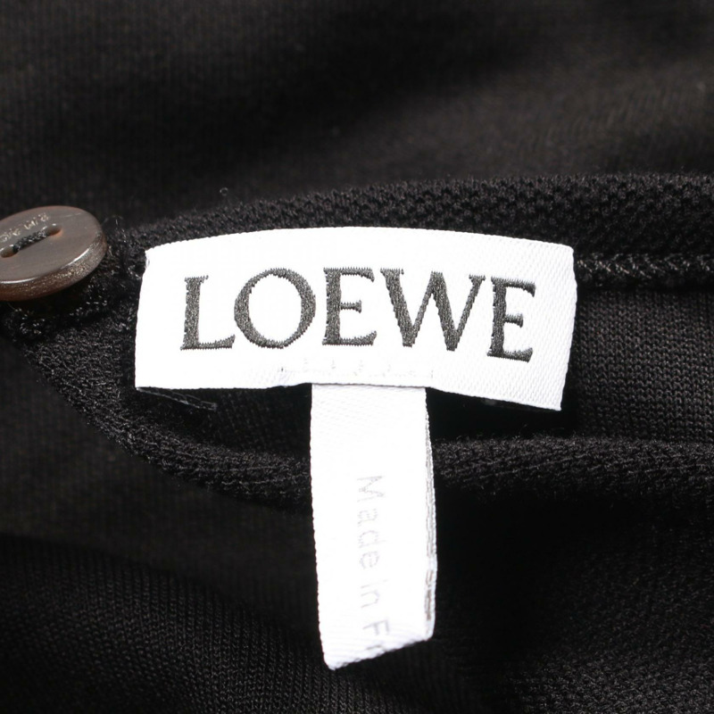 LOEWE 洋裝 S540Y09XAK 人造絲黑色二手女款-2