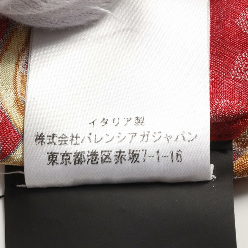BALENCIAGA 洋裝 492314 絲綢 紅色 黑色 多色 二手 女款-4