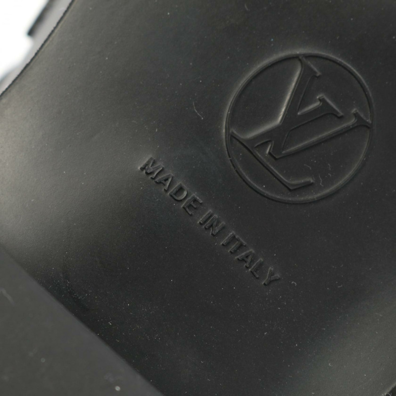 LOUIS VUITTON Academy 系列樂福鞋 皮革 黑色 二手 女款 36.5-6