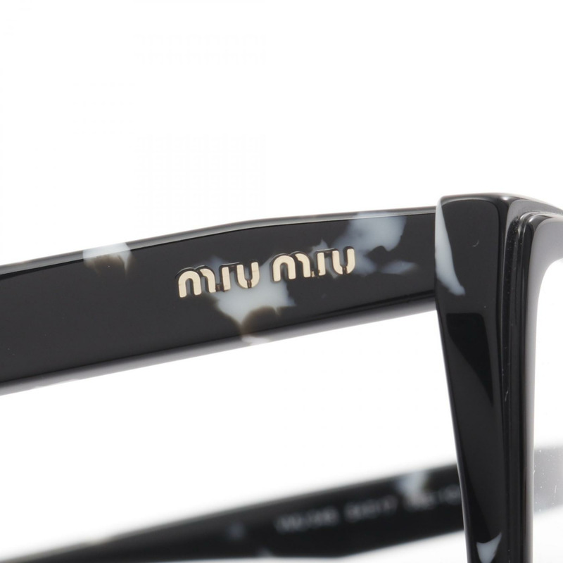 Miu Miu 眼鏡 VMU04S 塑膠 黑色 白色 二手 女士-7