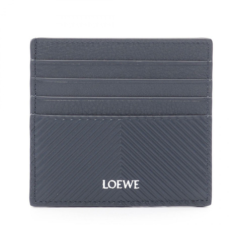 LOEWE 開放式卡包 卡夾 C779W72X015544 皮革 海軍藍 全新 女款