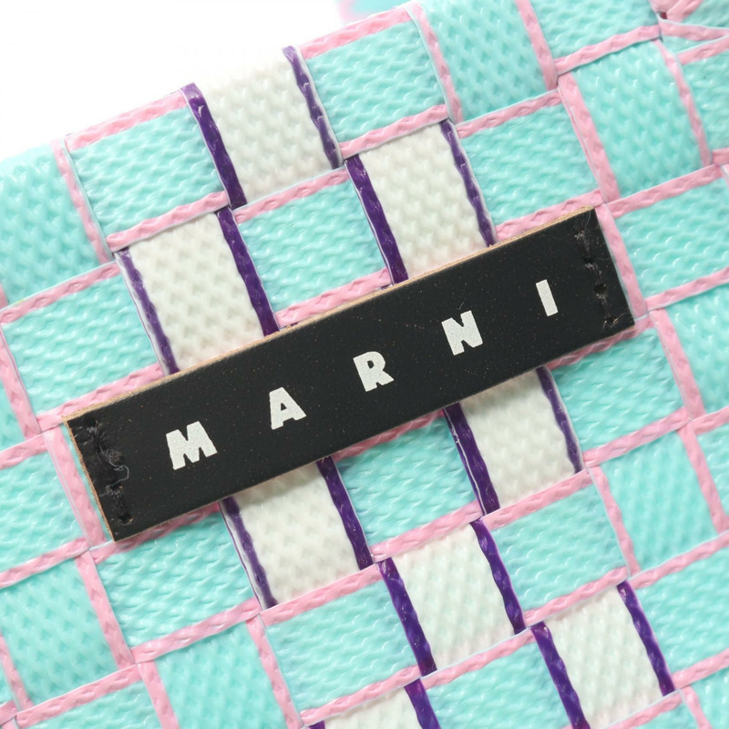 MARNI 編織手提包 M01489M00IW0MC61 皮革 聚丙烯 藍色 多色 全新 女款-3