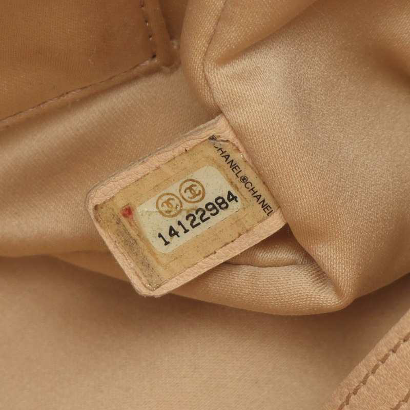 CHANEL Matelasse PST 鏈條托特包 A20994 粒面小牛皮 米色 二手 女款 GHW-4