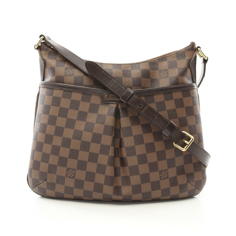 LOUIS VUITTON Bloomsbury PM 單肩包 N42251 Damier 帆布 Ebene 二手女士-0