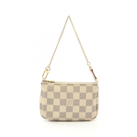 LOUIS VUITTON 迷你手袋 Accessoires 手提包 N58010 Damier Azur 白色 二手 LV