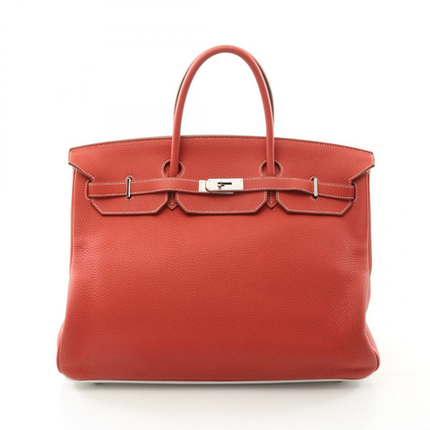 HERMES Birkin 40 手提包 O Taurillon Clemence Bougainvillier 二手 SHW