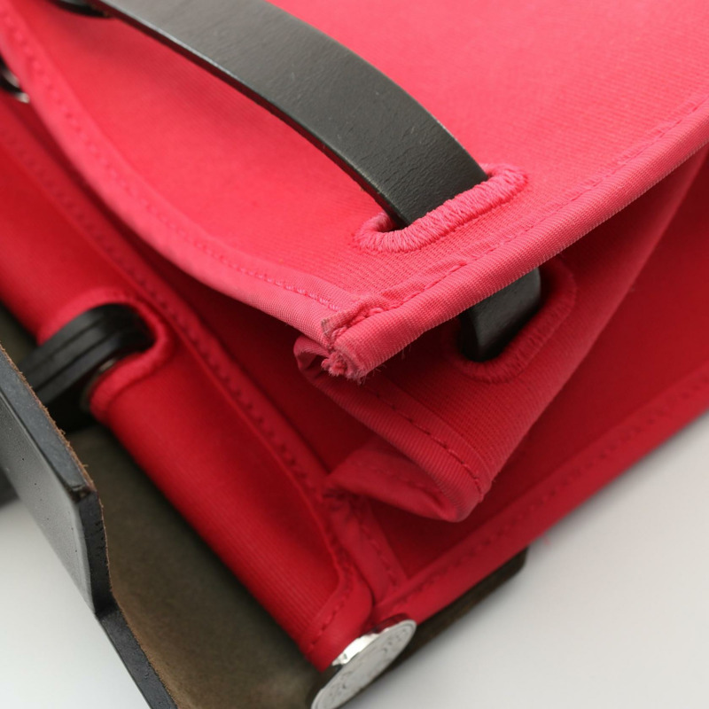 愛馬仕 Herbag Zip PM 手提單肩包 A 082268CK Toile officier 獵人粉紅 SHW-8