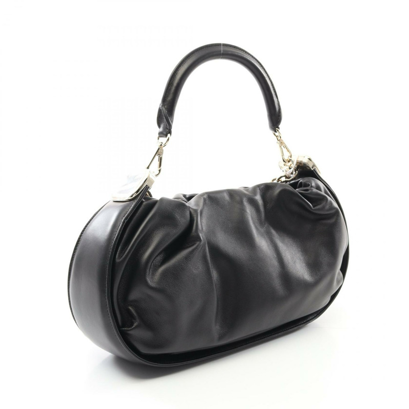 Roger Vivier 中型 Hobo 包款單肩包 RBWAOGS0300YDRB999 皮革黑新款女款-1
