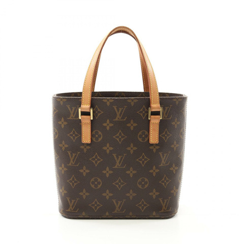 LOUIS VUITTON VavinPM Monogram 手提包 M51172 PVC 塗層帆布皮革棕色二手女士