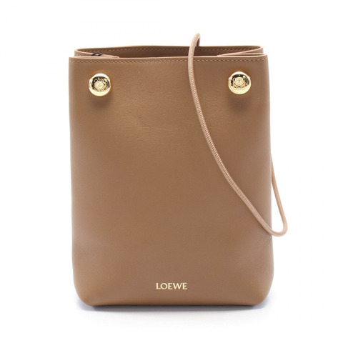 LOEWE PEBBLE 手拿包 單肩包 CANBSPPX013980 皮革 棕色 全新 女款
