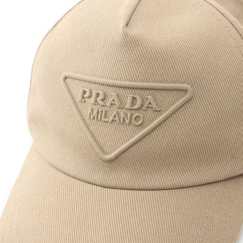 PRADA 棒球帽 2HC1792FMBF0241L 棉質米色全新男女通用-7