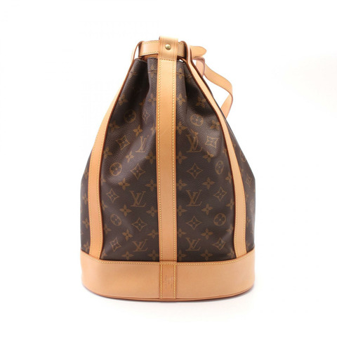 LOUIS VUITTON Randonnee PM 單肩包 M42243 Monogram 皮革棕色二手 LV