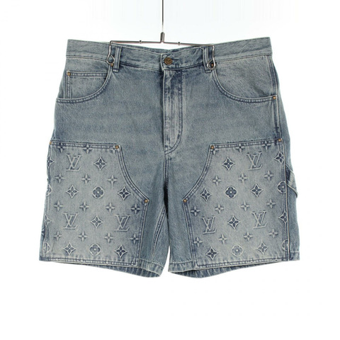 LOUIS VUITTON Monogram Carpenter Shorts 牛仔褲 #36 RM232Q Y38 HPD47W 海軍藍