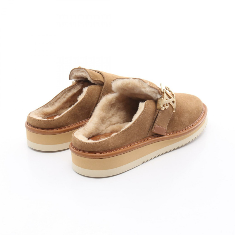 LOUIS VUITTON LOUIS VUITTON × NIGO LV Cozy Line 穆勒鞋 涼鞋 木桐棕色 二手 男款-1