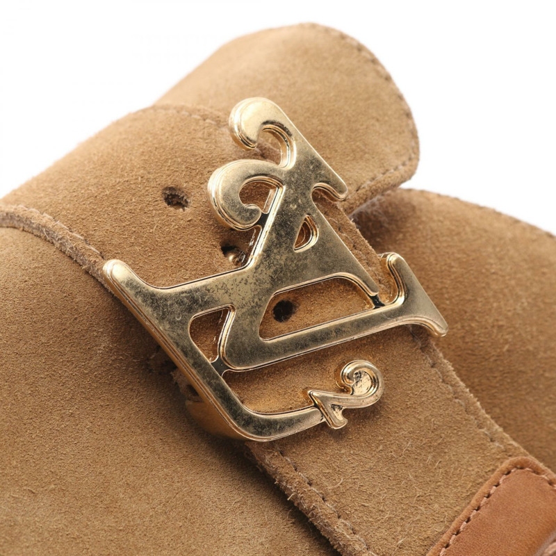 LOUIS VUITTON LOUIS VUITTON × NIGO LV Cozy Line 穆勒鞋 涼鞋 木桐棕色 二手 男款-7