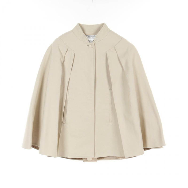 MAX MARA 棉質斗篷 米色 二手 女款-0