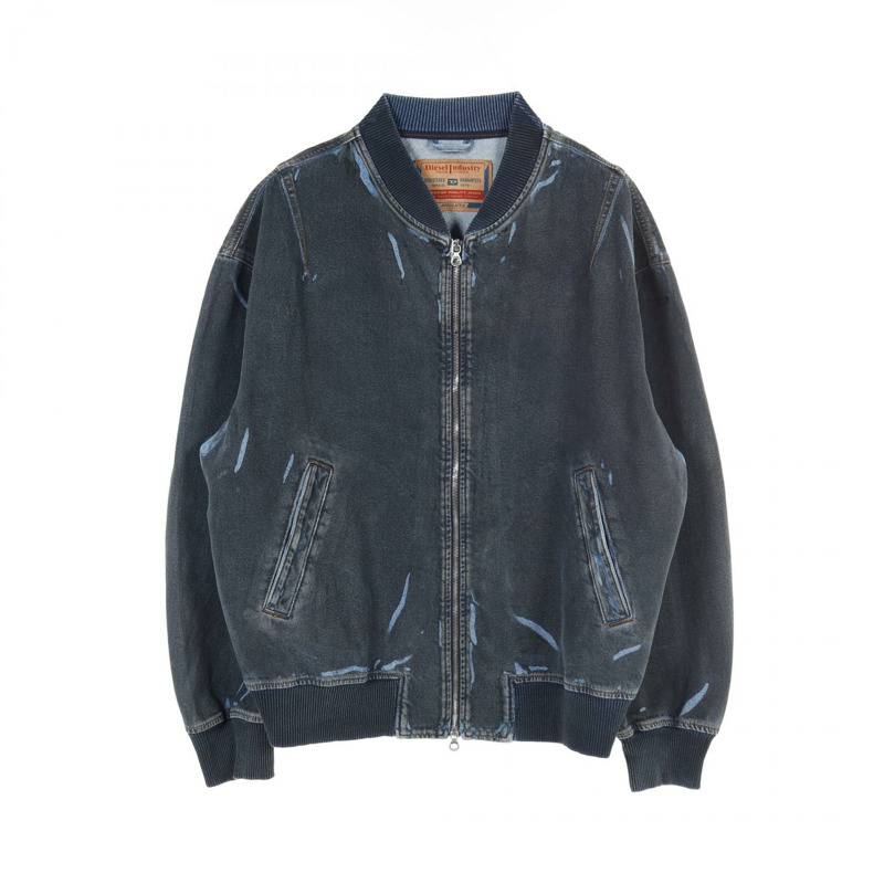 DIESEL D-VINZ-S Blouson 09I47 牛仔藍 二手男款-0