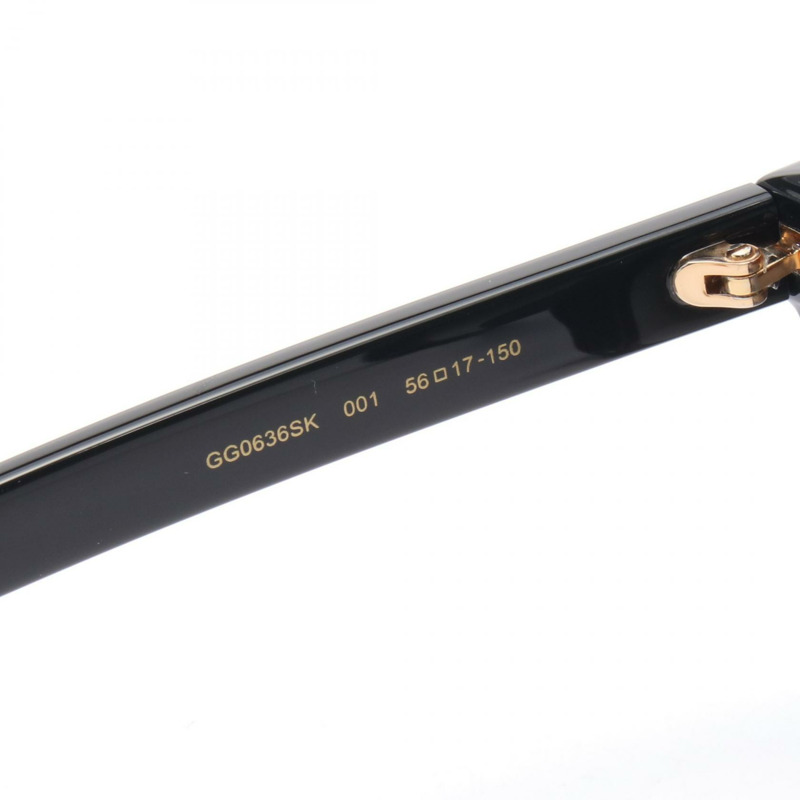 GUCCI 太陽眼鏡 0636SK001 塑膠黑色 全新 女士-4