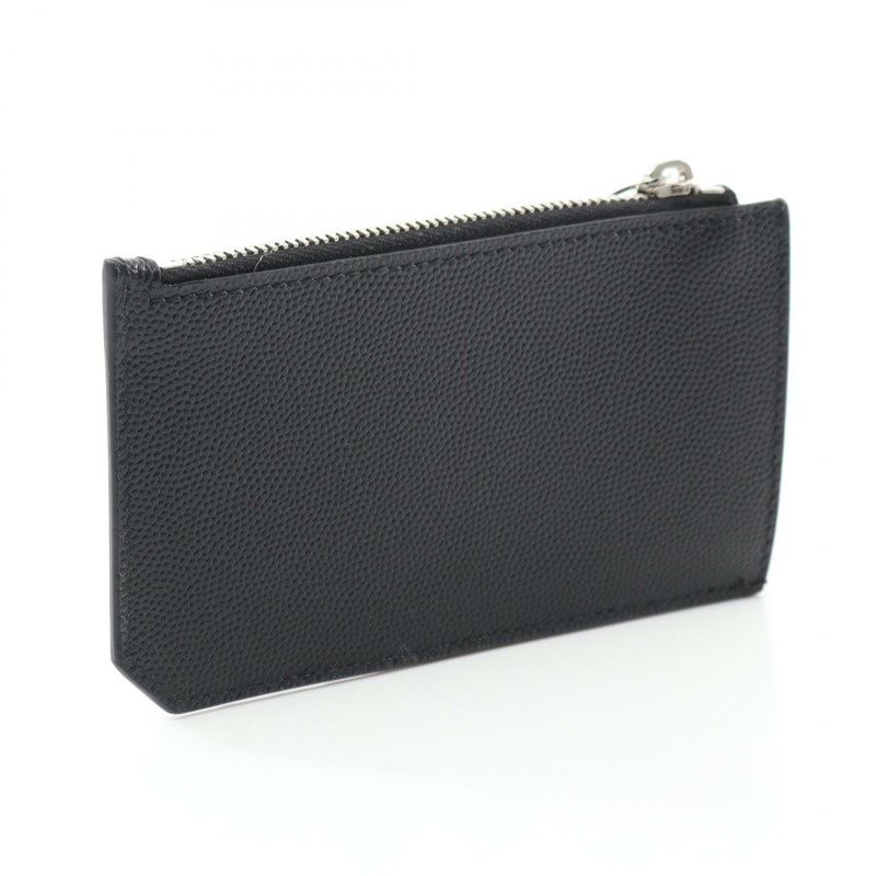 SAINT LAURENT Fragment Zip Pouch 零錢包 609362BTY0N1000 皮革 黑色 全新 男女通用-1