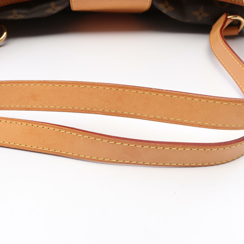 LOUIS VUITTON Stresa PM 單肩包 M51186 Monogram 皮革 棕色 二手-10