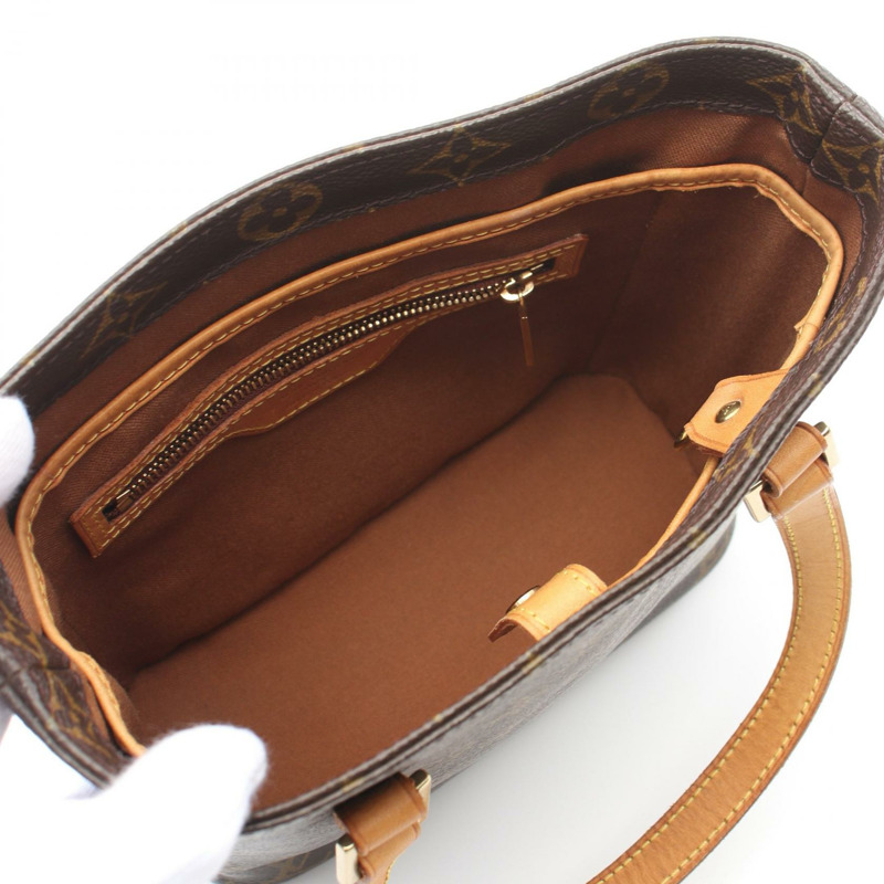 LOUIS VUITTON Vavin PM 手提水桶包 M51172 Monogram 皮革棕色二手-2