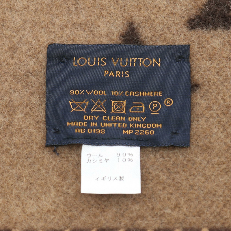 LOUIS VUITTON Couverture 小貓咪 克 其他雜貨 MP2260 羊毛 羊絨 棕色 二手 男女通用-1