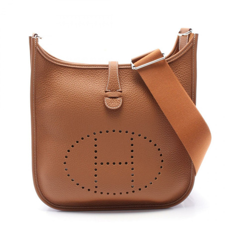 HERMES Evelyne 3 PM 斜背包 Taurillon Clemence 金 SHW