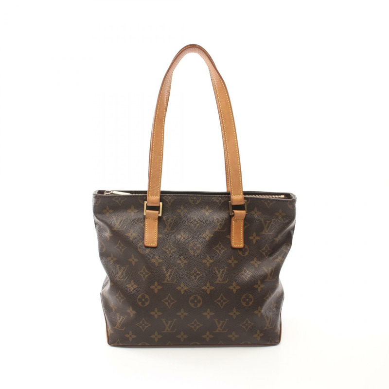 LOUIS VUITTON Cabas 鋼琴單肩包 M51148 Monogram 帆布皮革棕色二手-0