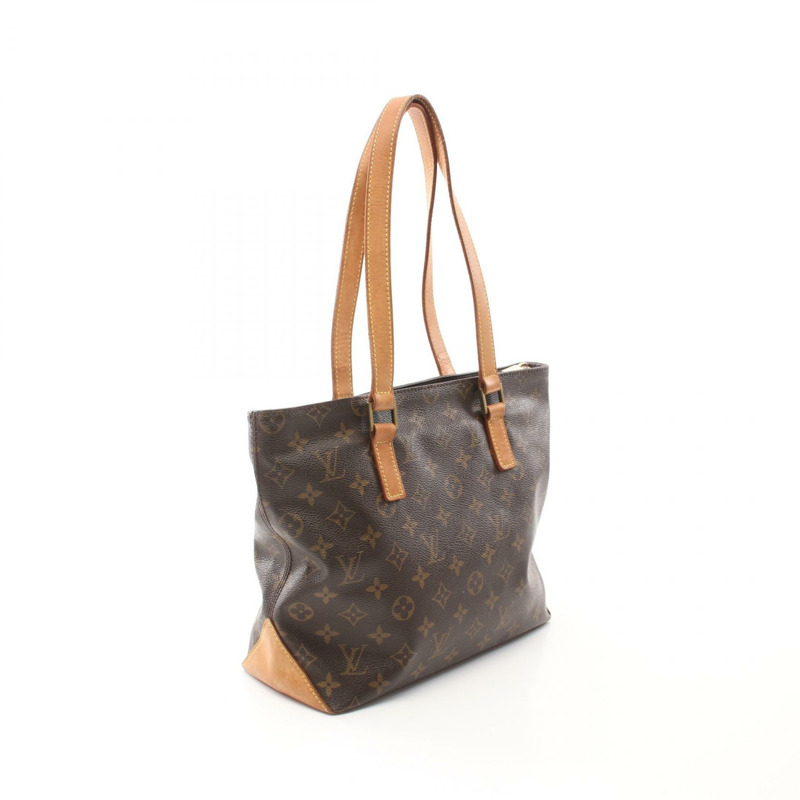 LOUIS VUITTON Cabas 鋼琴單肩包 M51148 Monogram 帆布皮革棕色二手-1