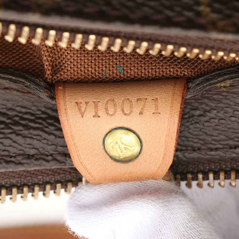LOUIS VUITTON Cabas 鋼琴單肩包 M51148 Monogram 帆布皮革棕色二手-4