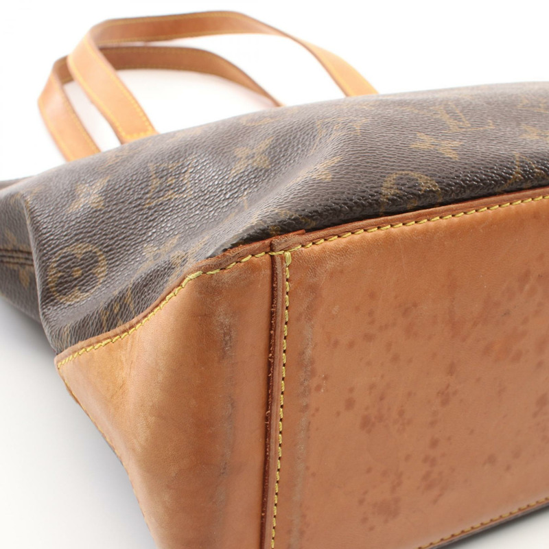 LOUIS VUITTON Cabas 鋼琴單肩包 M51148 Monogram 帆布皮革棕色二手-9