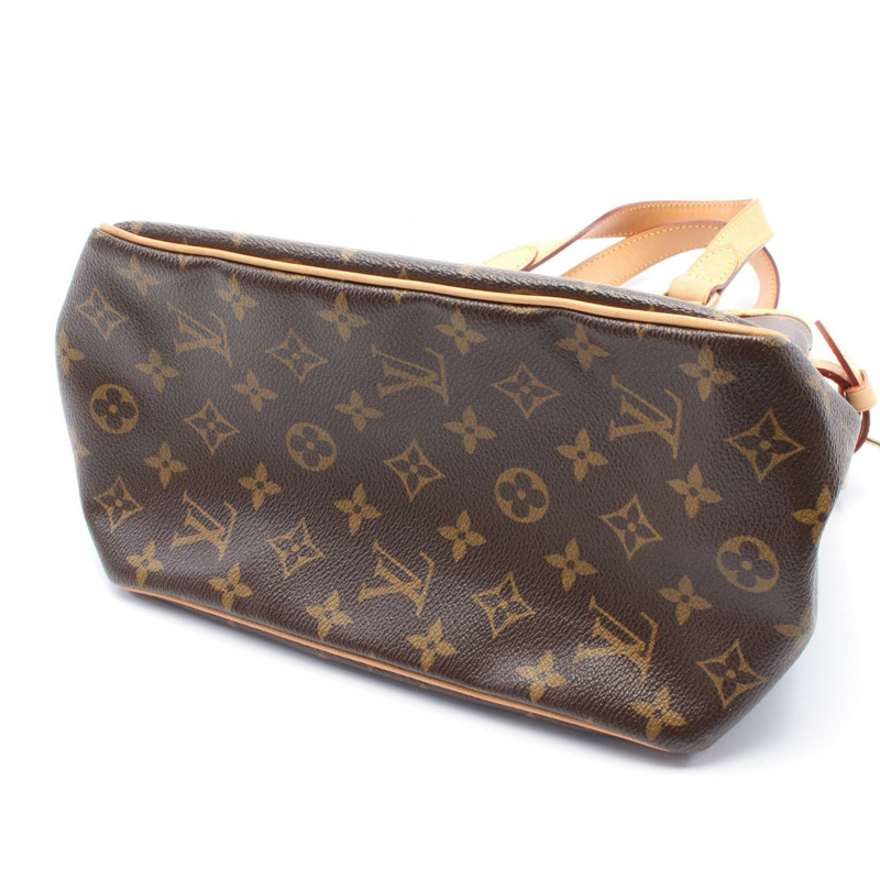 LOUIS VUITTON Batignoll Monogram 手提包 M51156 PVC 皮革 棕色 二手 女士-6