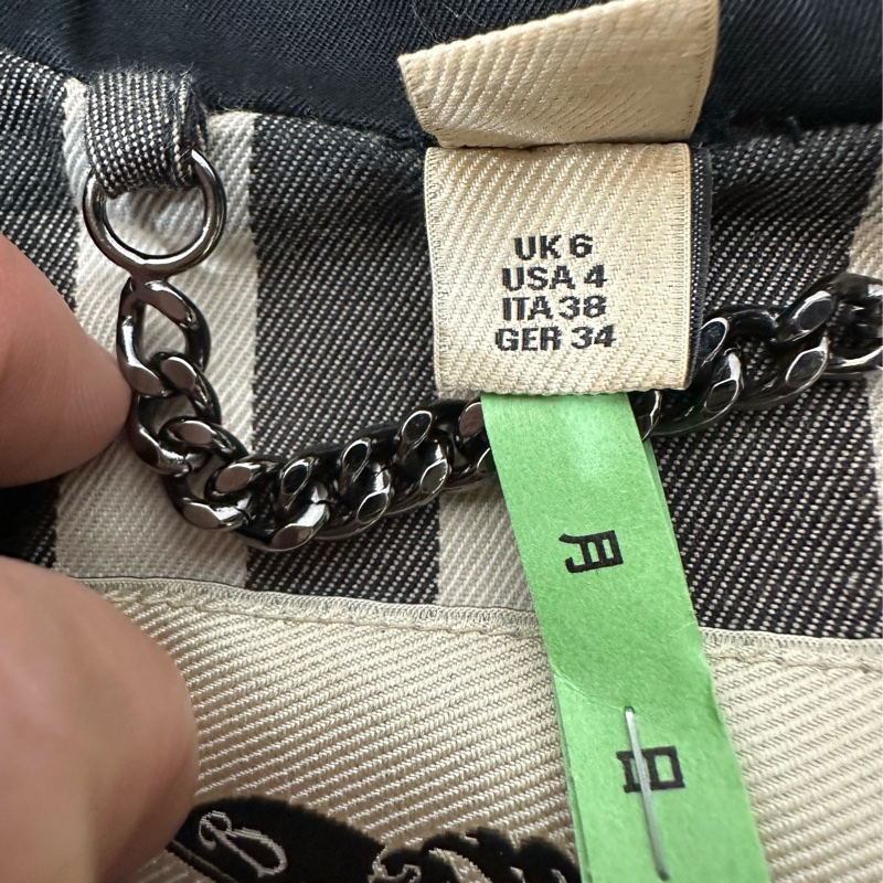 burberry 黑色 兩件式 羊皮 皮外套 風衣外套 長大衣 長風衣-18