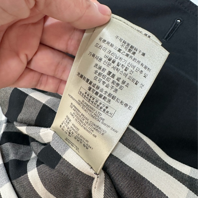 burberry 黑色 兩件式 羊皮 皮外套 風衣外套 長大衣 長風衣-22