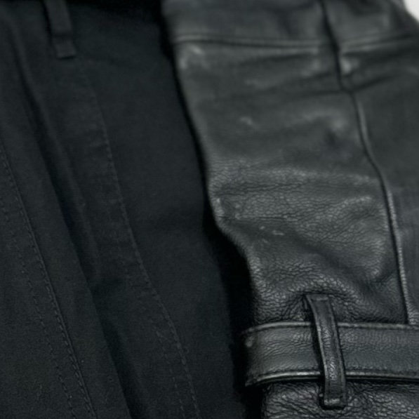 burberry 黑色 兩件式 羊皮 皮外套 風衣外套 長大衣 長風衣-25