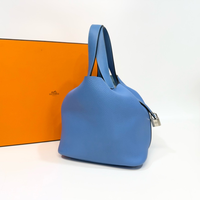 Hermes 2T天堂藍TC皮PICOTIN 22-3
