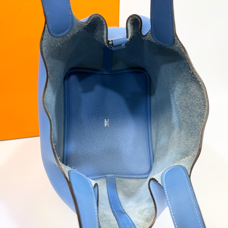 Hermes 2T天堂藍TC皮PICOTIN 22-5