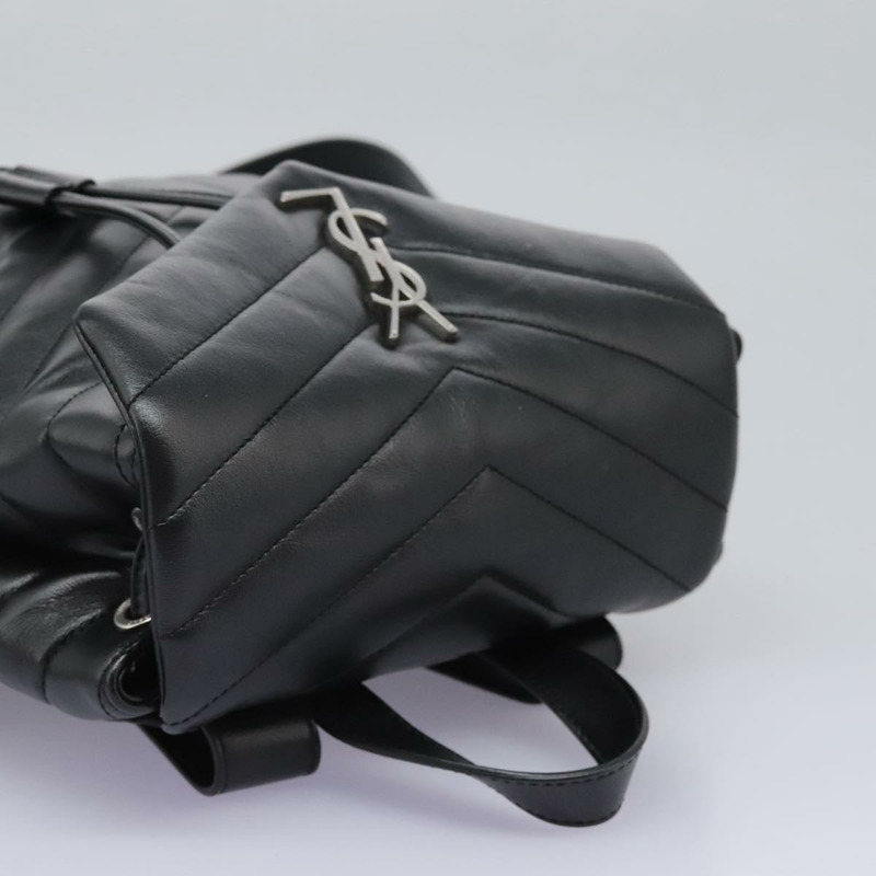 【日本直送】SAINT LAURENT 背包 小羊皮 黑色 正品 117169AM-5
