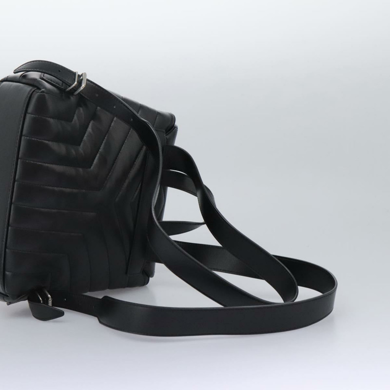 【日本直送】SAINT LAURENT 背包 小羊皮 黑色 正品 117169AM-7