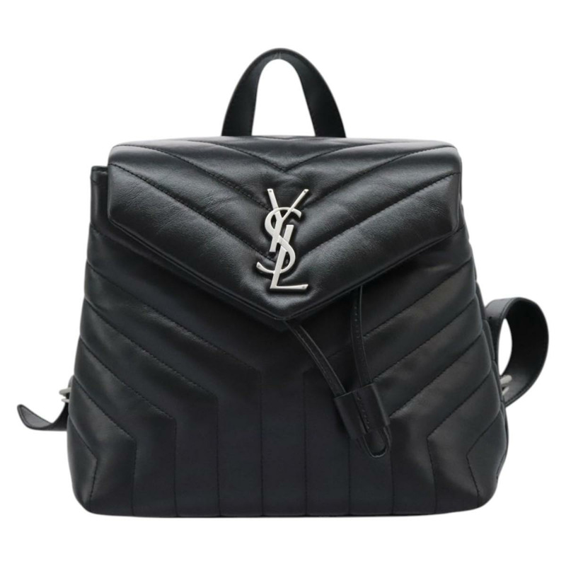 【日本直送】SAINT LAURENT 背包 小羊皮 黑色 正品 117169AM-12