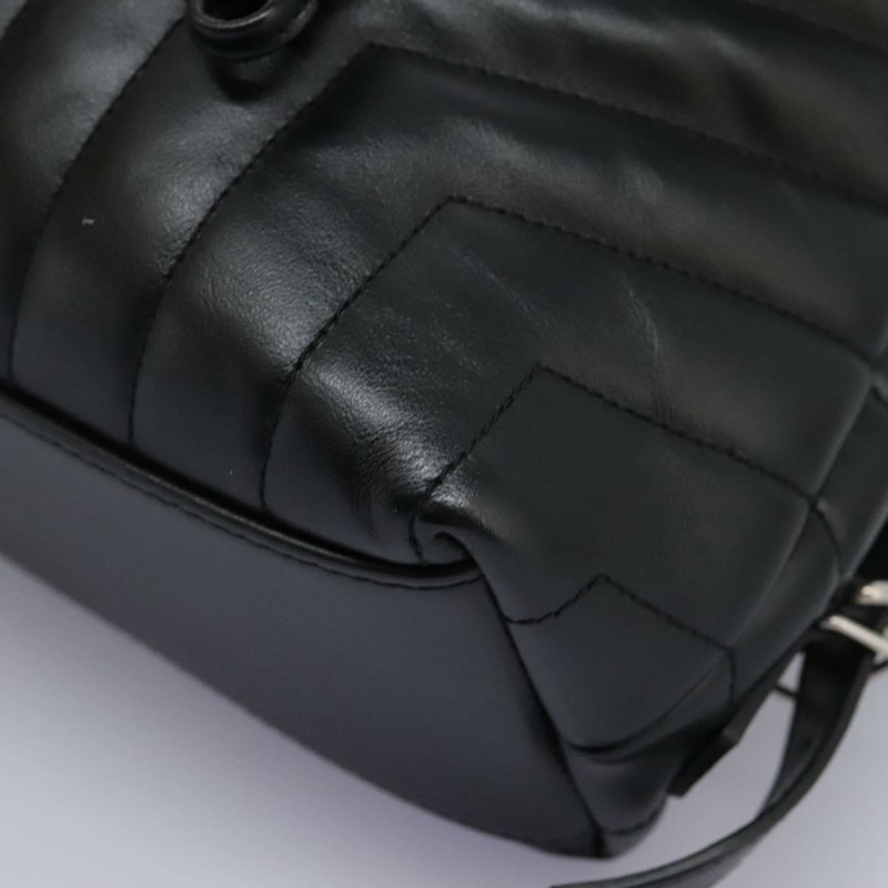 【日本直送】SAINT LAURENT 背包 小羊皮 黑色 正品 117169AM-16