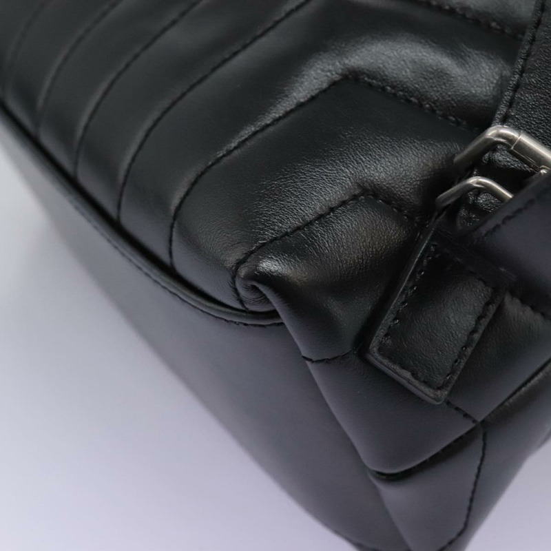 【日本直送】SAINT LAURENT 背包 小羊皮 黑色 正品 117169AM-18