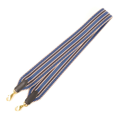 HERMES 帆布Strap金扣肩背帶