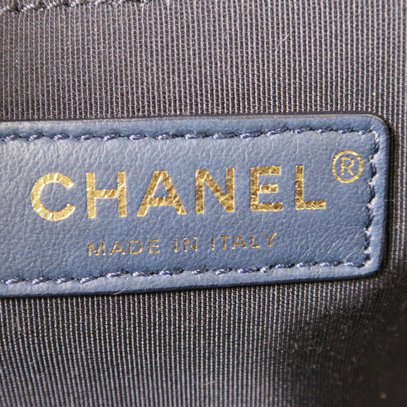CHANEL 粗花呢Tote Bag金扣鏈帶肩背袋-5