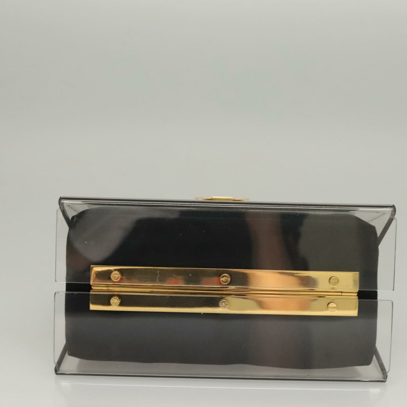 【日本直送】Salvatore Ferragamo Gancini 手提包 塑膠 透明 金色 正品 116442-4