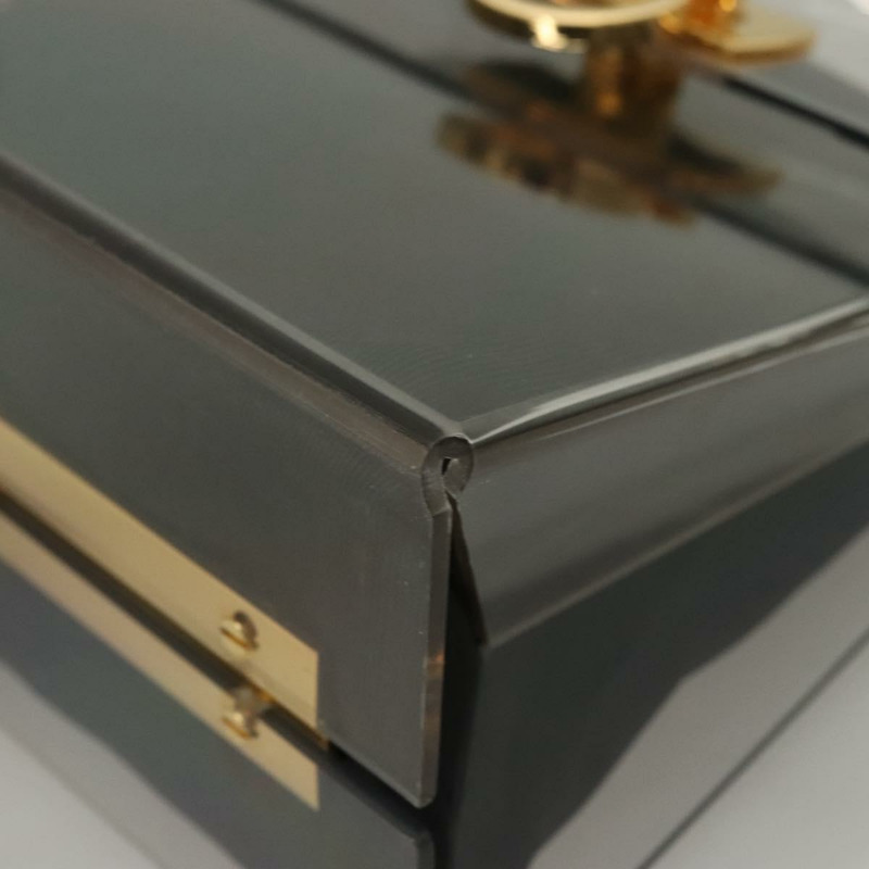 【日本直送】Salvatore Ferragamo Gancini 手提包 塑膠 透明 金色 正品 116442-13