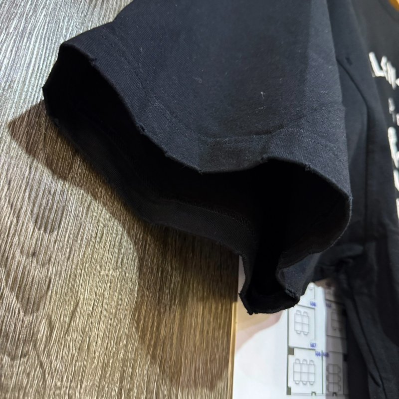 【美收精品】BALENCIAGA  黑色破洞造型短袖 2-414-5