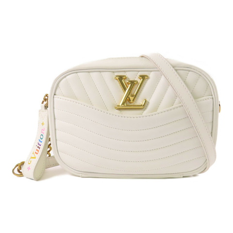 LOUIS VUITTON 牛皮皮革New Wave金扣鏈帶肩背袋