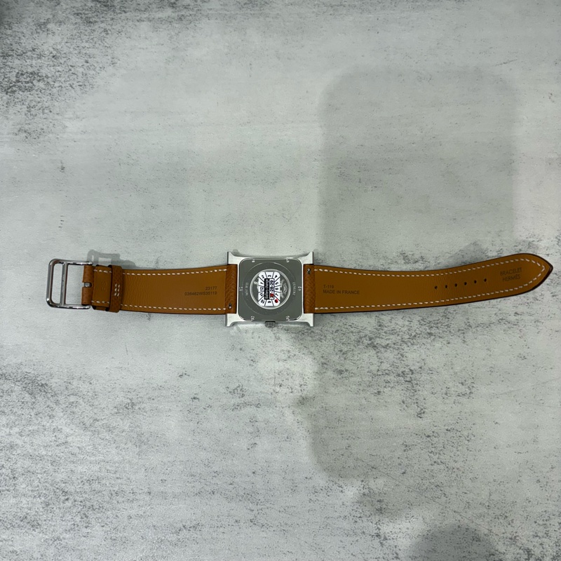 HERMES愛馬仕｜腕錶34mm手錶/石英腕錶Heure H腕錶，34 mm金棕銀-6